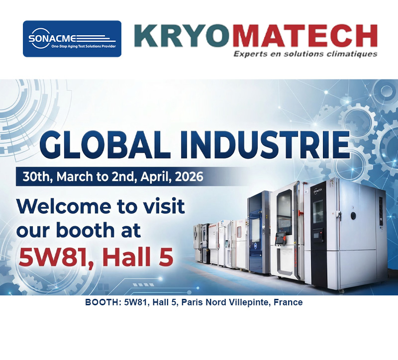 Invitation | Meet Us at Global Industrie 2026 in Paris – Our Environmental Test Chambers on Display at KRYOMATECH Booth-SONACME